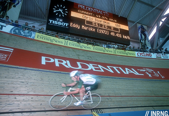 Photo: The Hour is a simple enough concept, ride flat-out on a track to set a distance. 