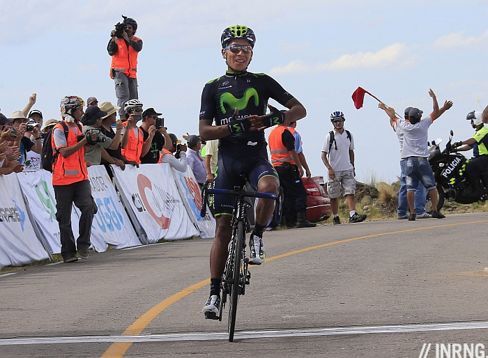 Photo: Winning the race, Quintana told us his story.. 
