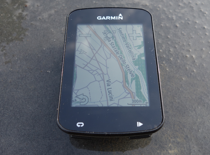 Garmin Edge 820 map screen