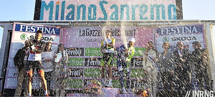 Milan Sanremo podium