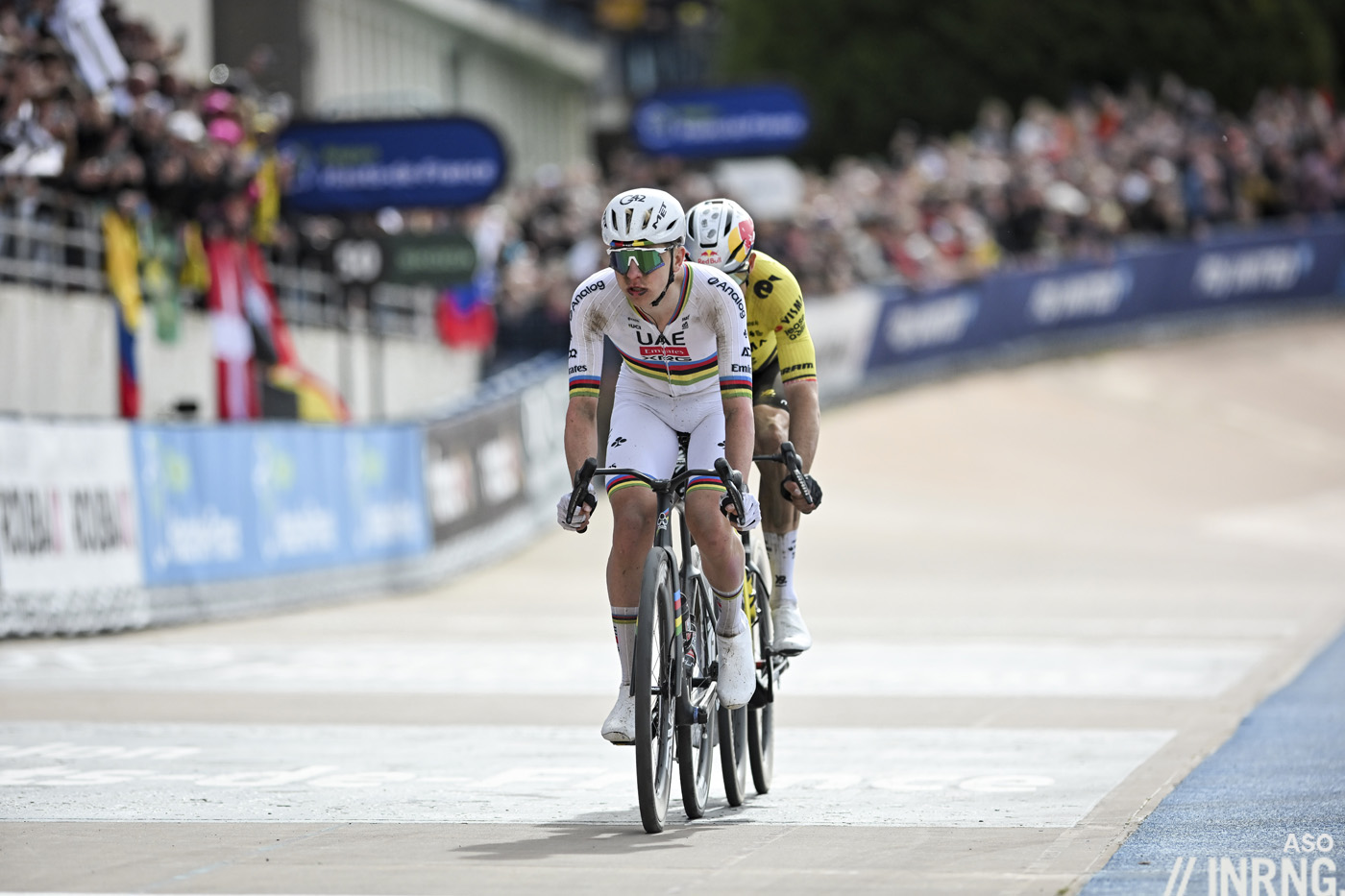 Tadej Pogačar Roubaix velodrome