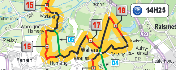 Paris Roubaix map