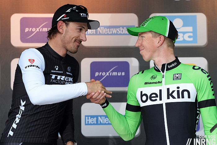 Fabian Cancellara podium